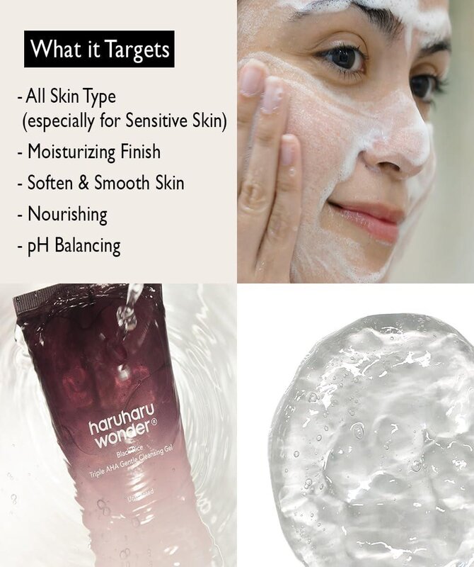 Black Rice Triple AHA Gentle Cleansing Gel (Pre oders basis)