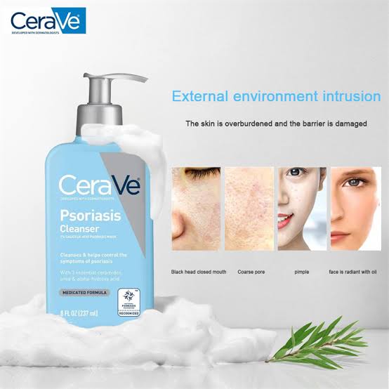 CeraVe Psoriasis Cleanser with Salicylic Acid Psoriasis Wash